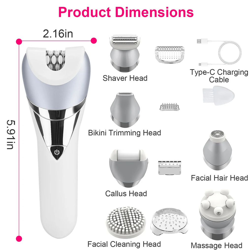 7 in 1 Electric Razor for Women Hair Removal