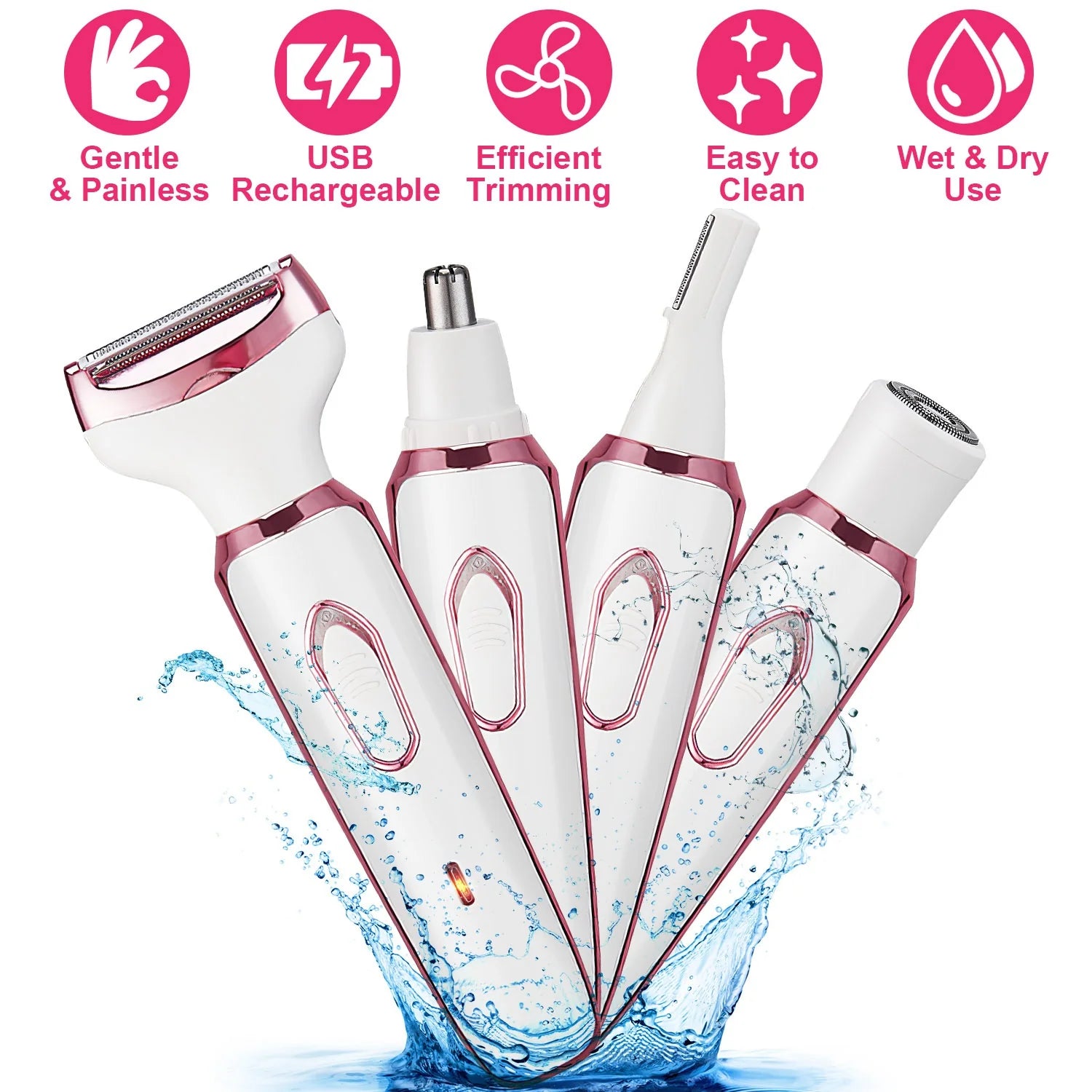 1Pc 4 in 1 Electric Razor & Bikini Shaver for Women