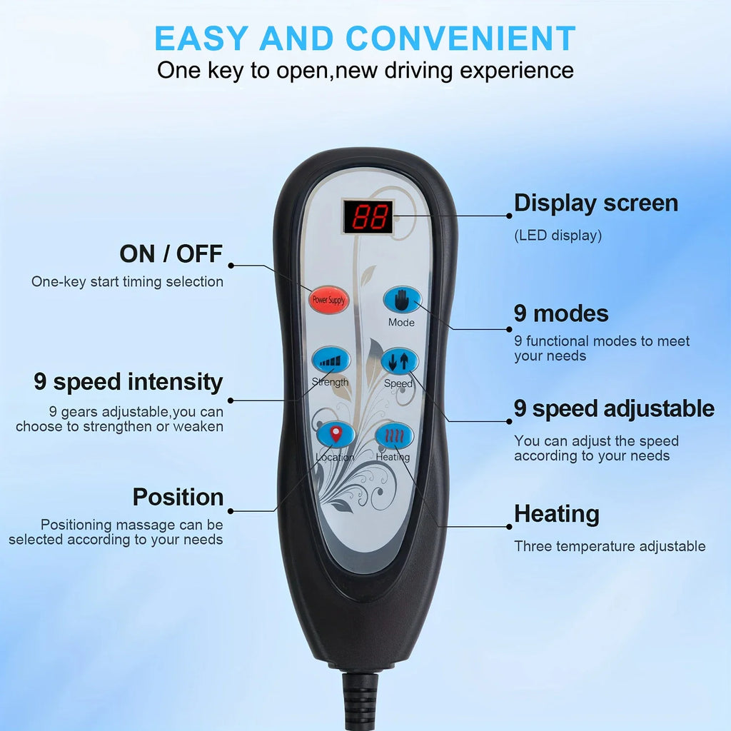 Heated Back Massager Seat Cushion