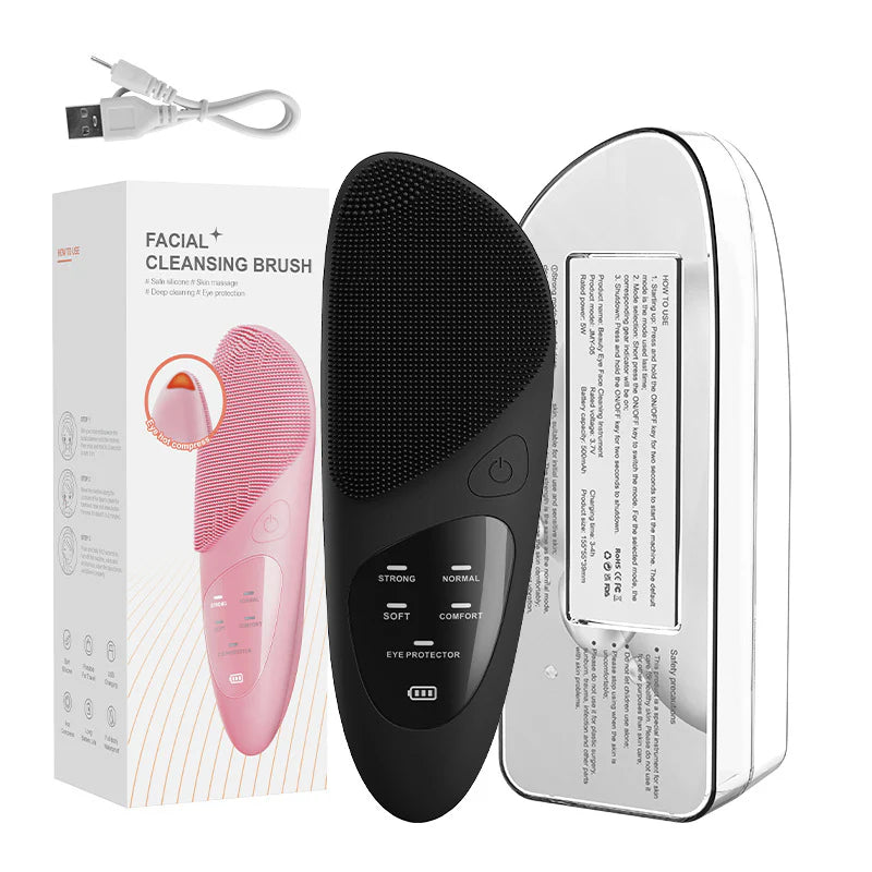 Wireless Electric Ultrasonic Silicone Facial Cleanser