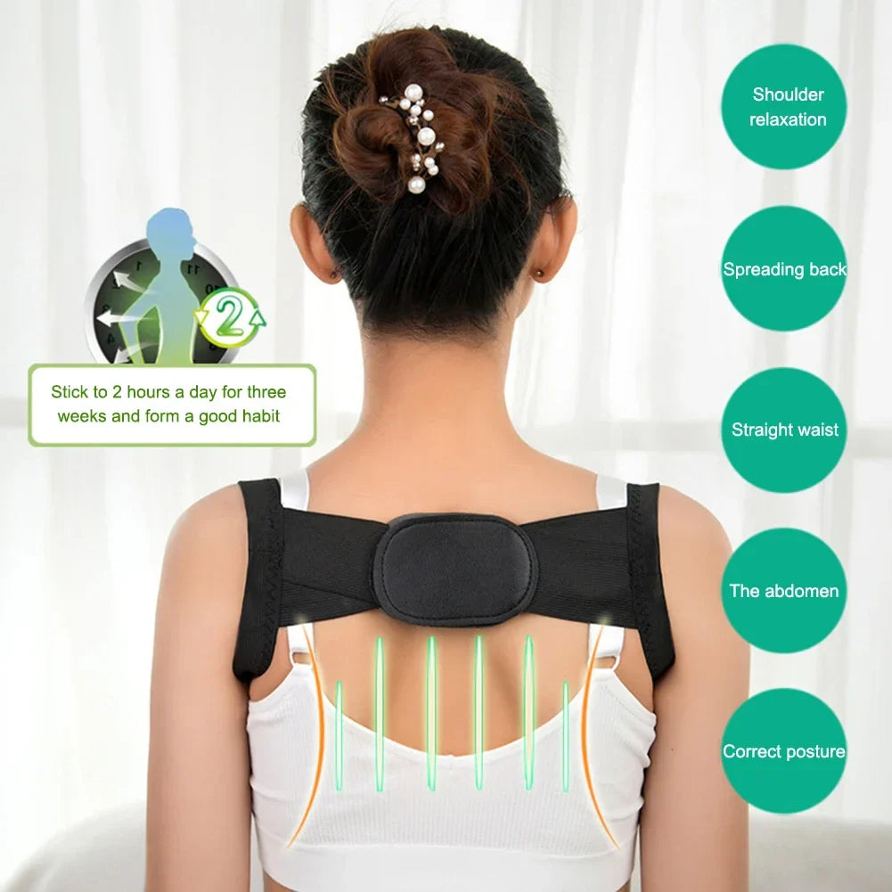 White Posture Corrector for Men and Women