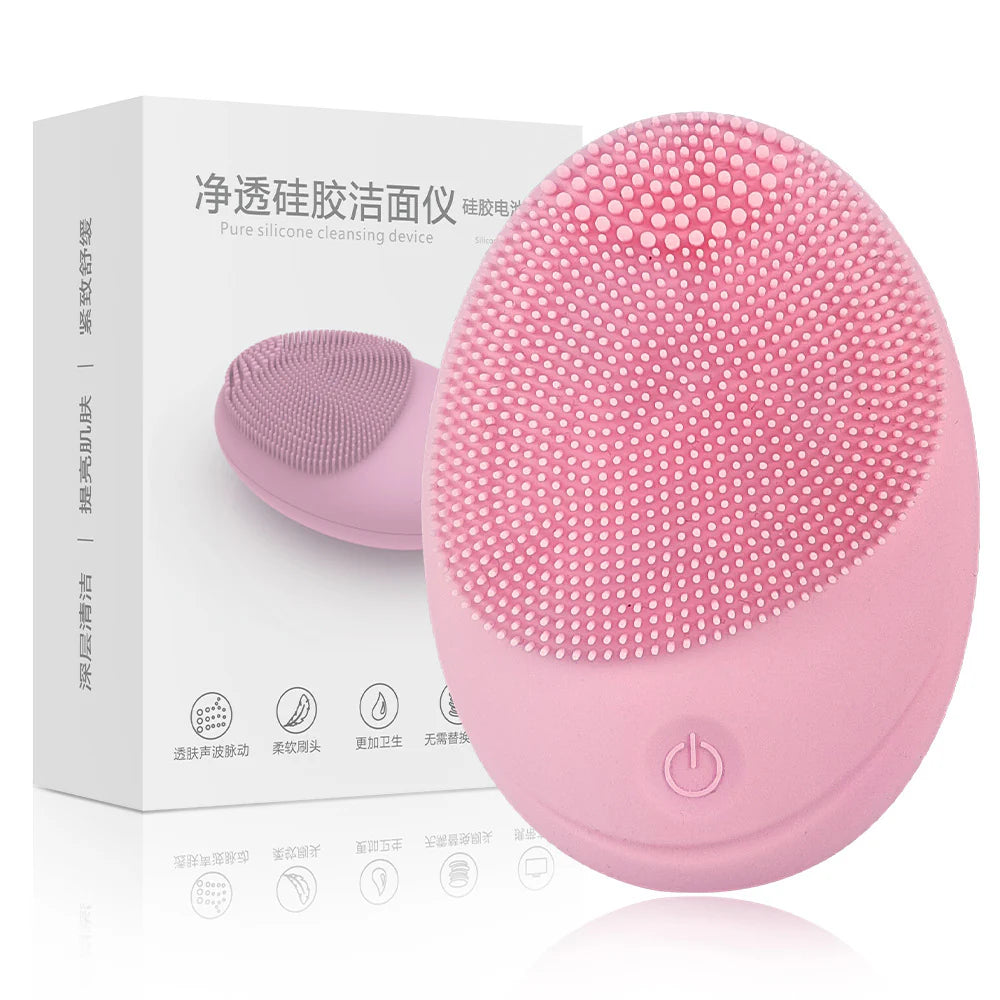 Wireless Electric Ultrasonic Silicone Facial Cleanser