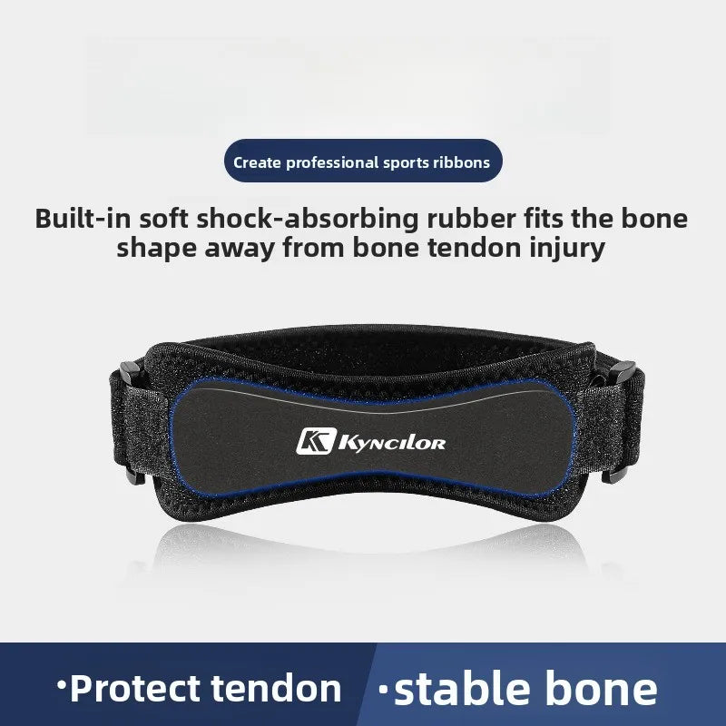 Blue Silicone Patellar Tendon Support Strap