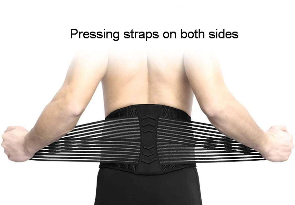 Lower Back Support Brace Double Pull Waist Belt Men Women