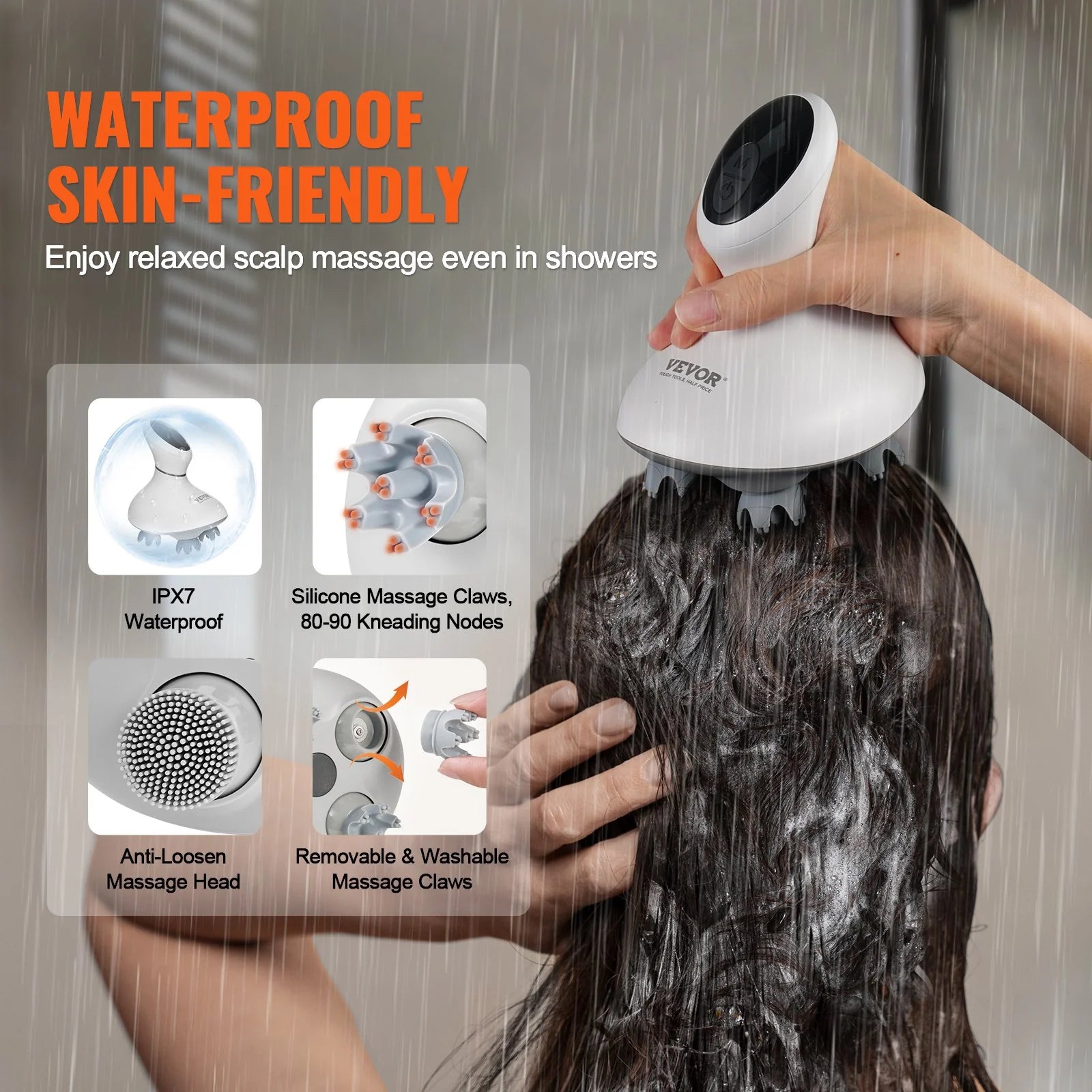 Waterproof Electric Scalp Massager 