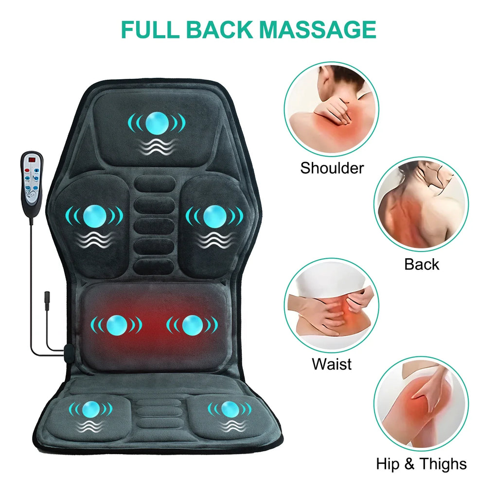 Heated Back Massager Seat Cushion