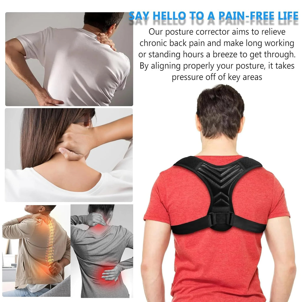 Posture Corrector Adjustable Back Brace for Women and Men