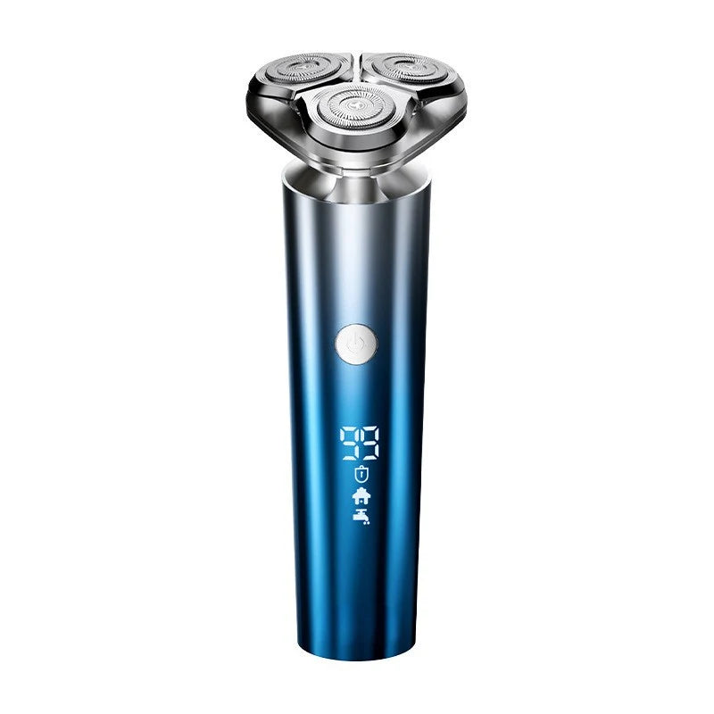 Men's Washable Travel Electric Shaver Triple Head Razor