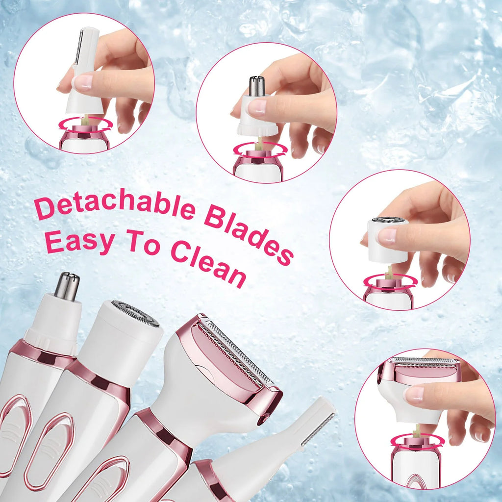 1Pc 4 in 1 Electric Razor & Bikini Shaver for Women