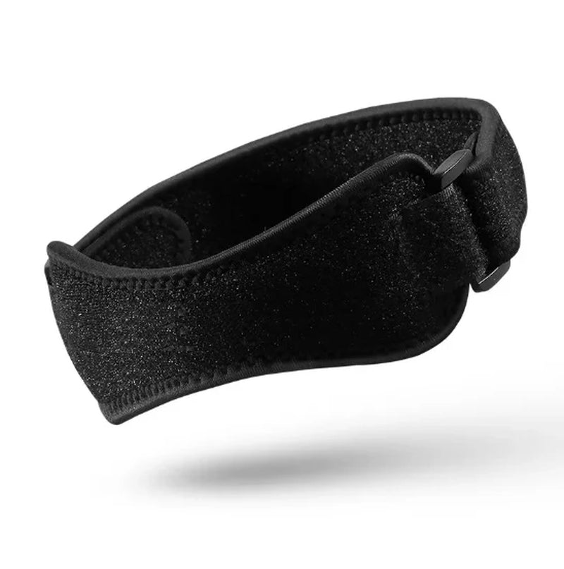 Black Silicone Patellar Tendon Support Strap