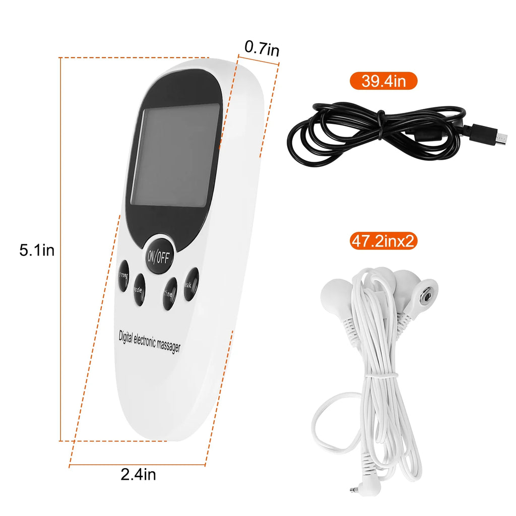 Electric Muscle Stimulator with 8 Electrode Pads