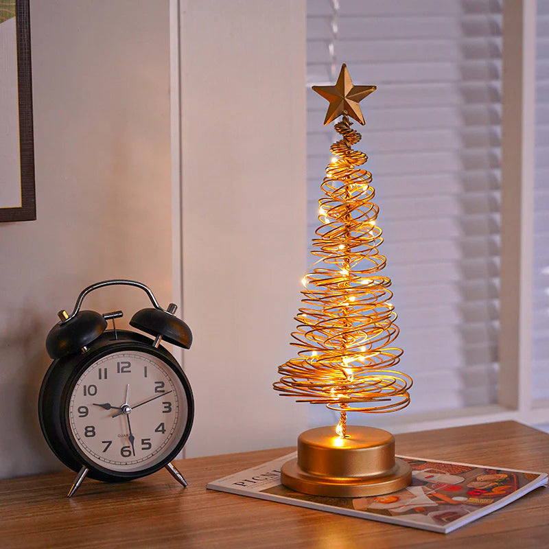 “LED Spiral Christmas Tree Lamp