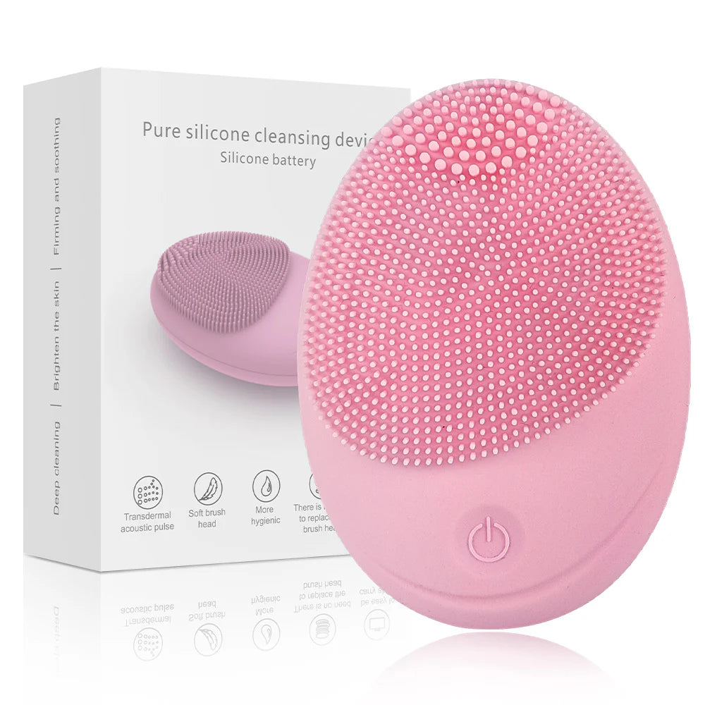 Wireless Electric Ultrasonic Silicone Facial Cleanser