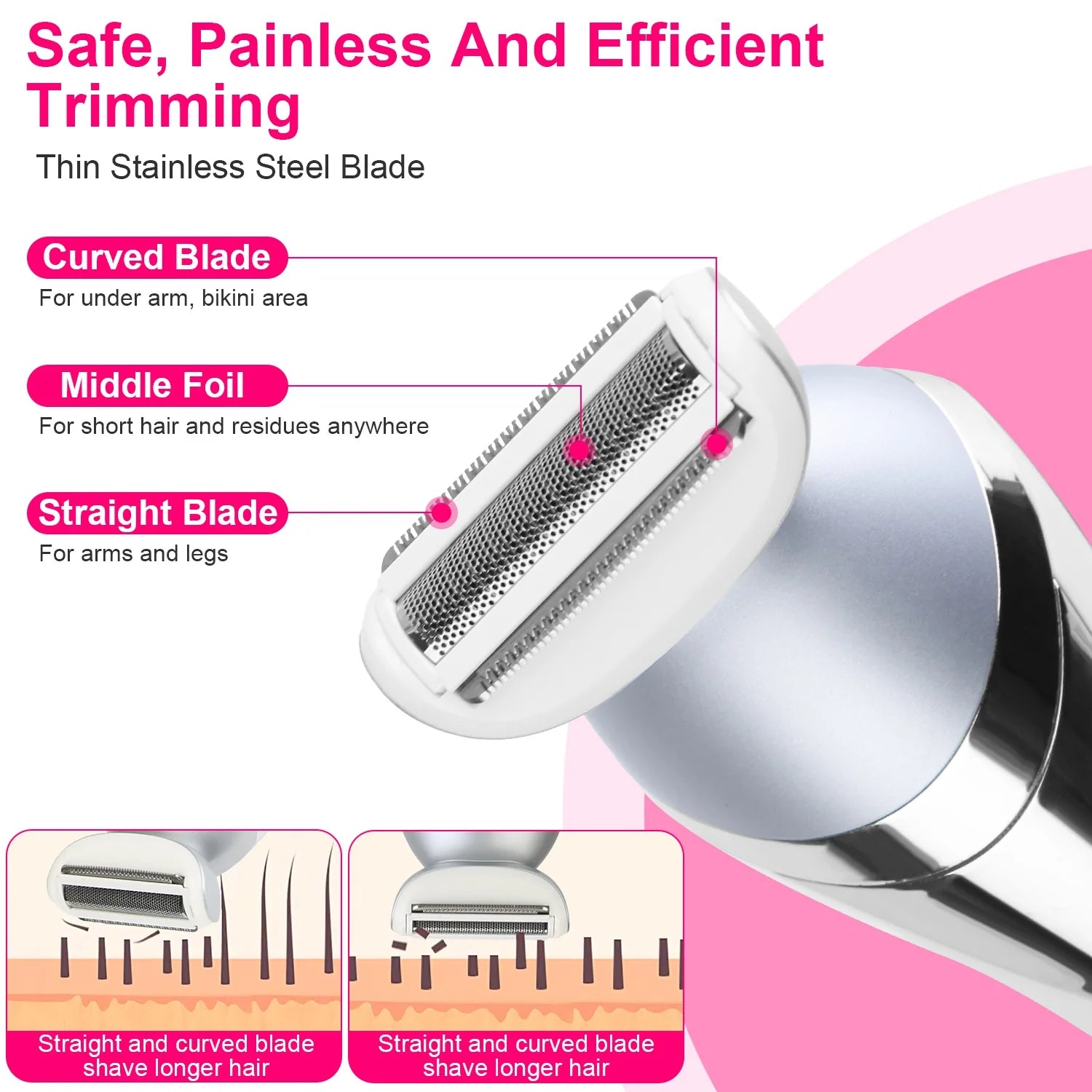 7 in 1 Electric Razor for Women Hair Removal