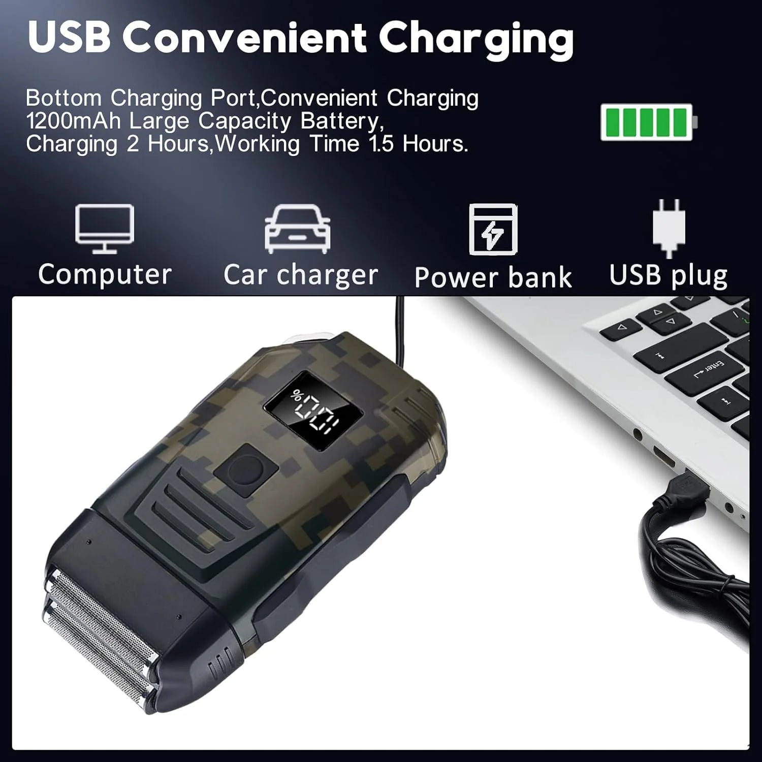 Men's USB Electric Shaver 