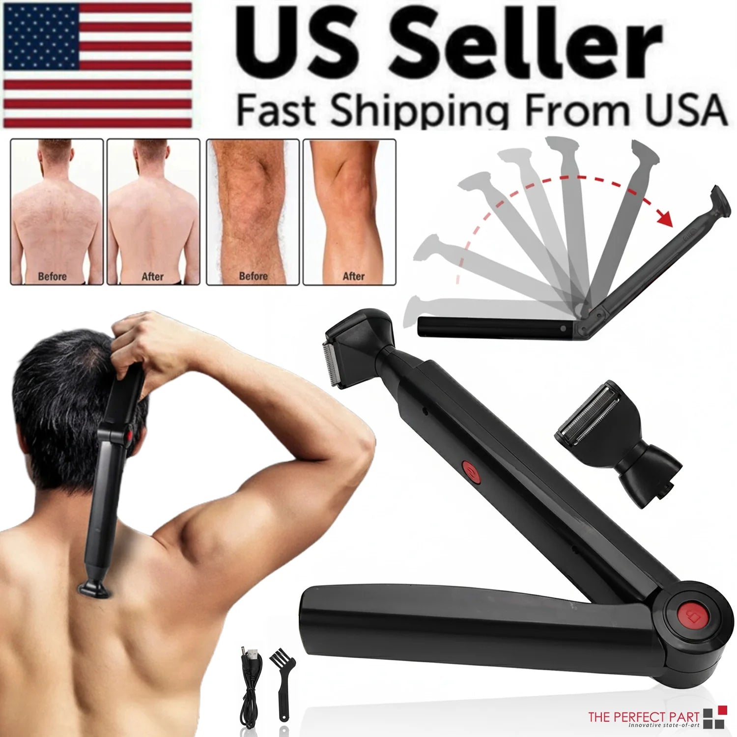 Long Handle Electric Back Shaver