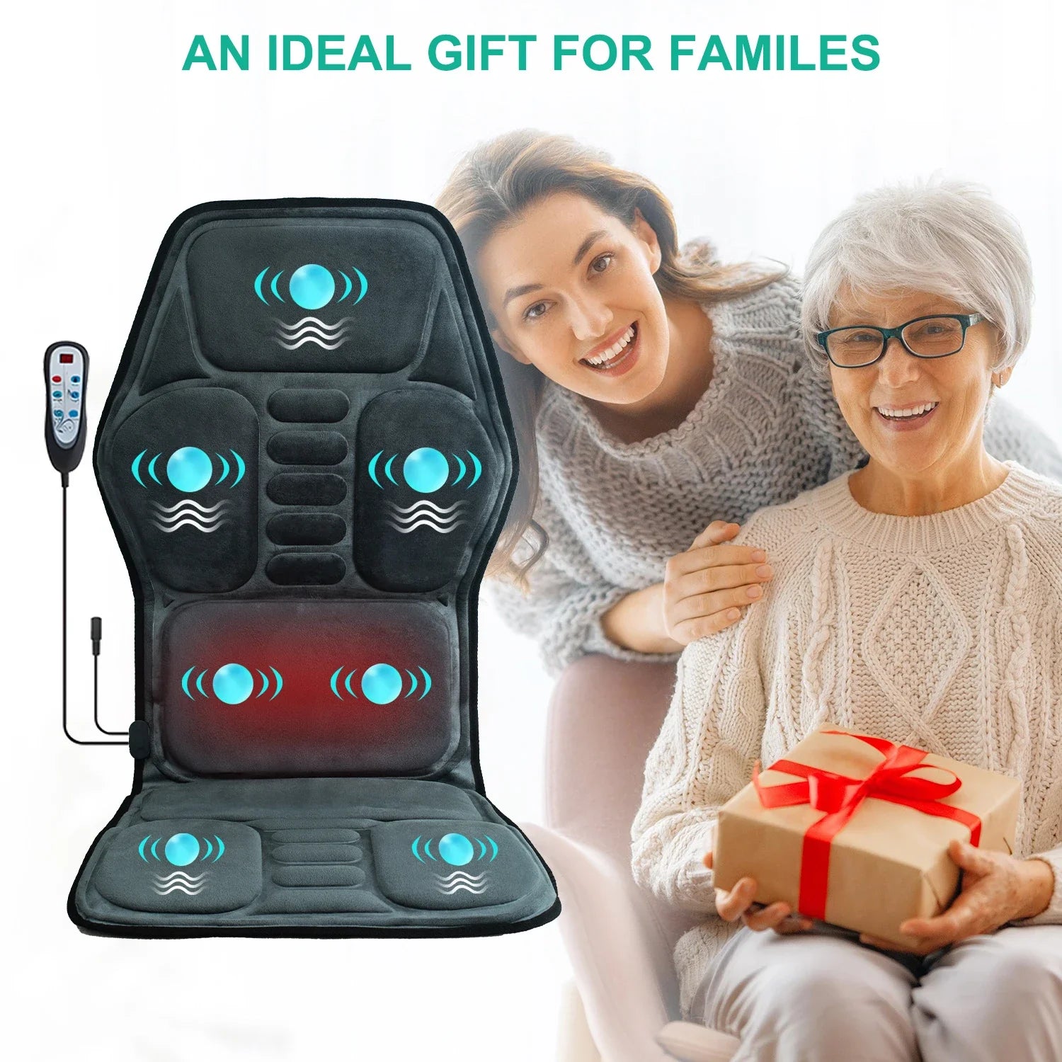 Heated Back Massager Seat Cushion