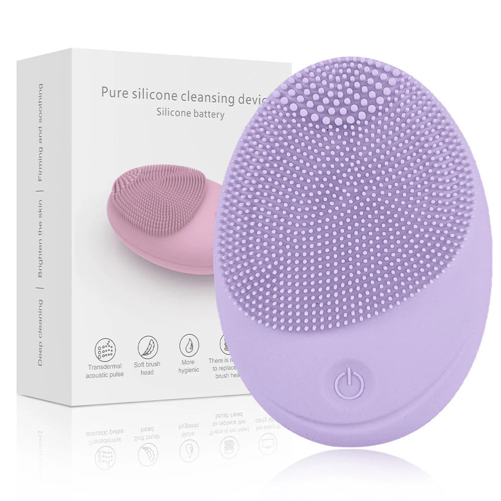 Wireless Electric Ultrasonic Silicone Facial Cleanser