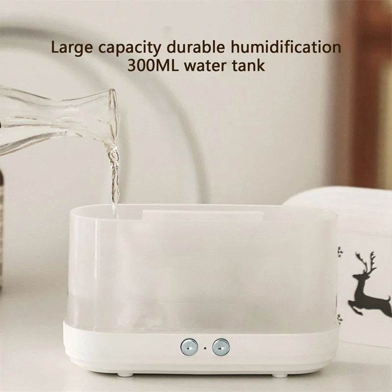 Elk Flame Humidifier Lamp Home Decorations