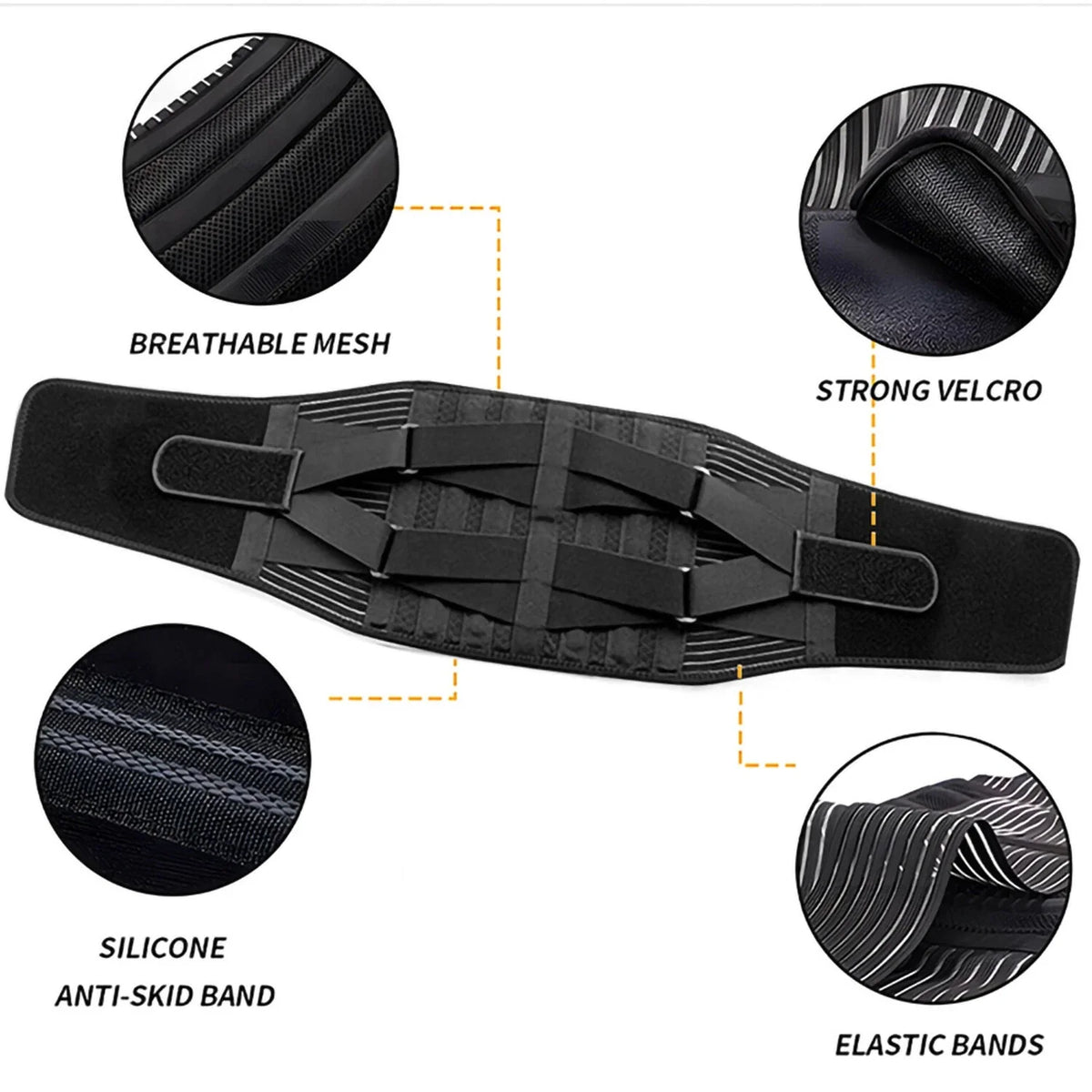 Adjustable Lower Back Brace Lumbar Support Belt