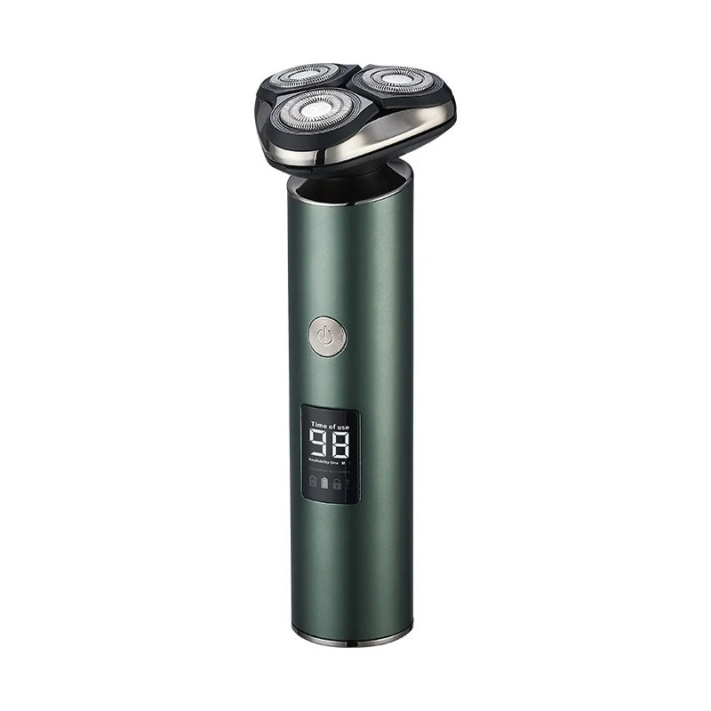 Men's Washable Travel Electric Shaver Triple Head Razor