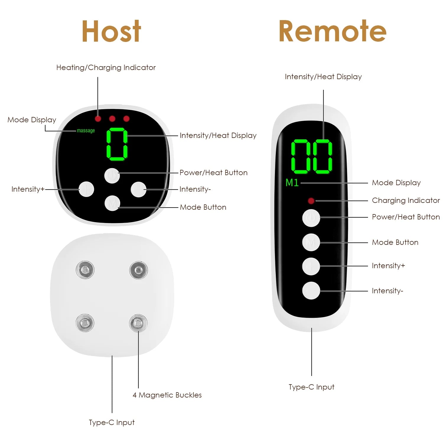 Cordless Heating Pad with Remote