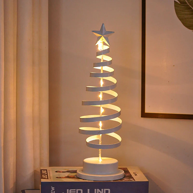“LED Spiral Christmas Tree Lamp