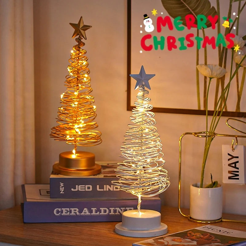 “LED Spiral Christmas Tree Lamp