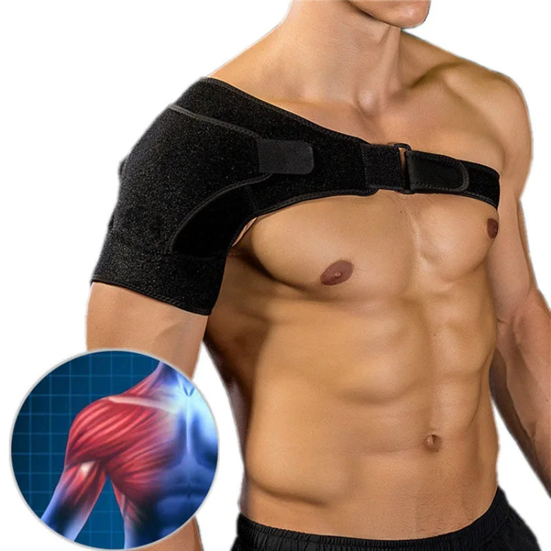 Adjustable Shoulder Brace for Men and Women for Torn Rotator Cuff, Arm Sling Shoulder Immobilizer Compression Sleeve