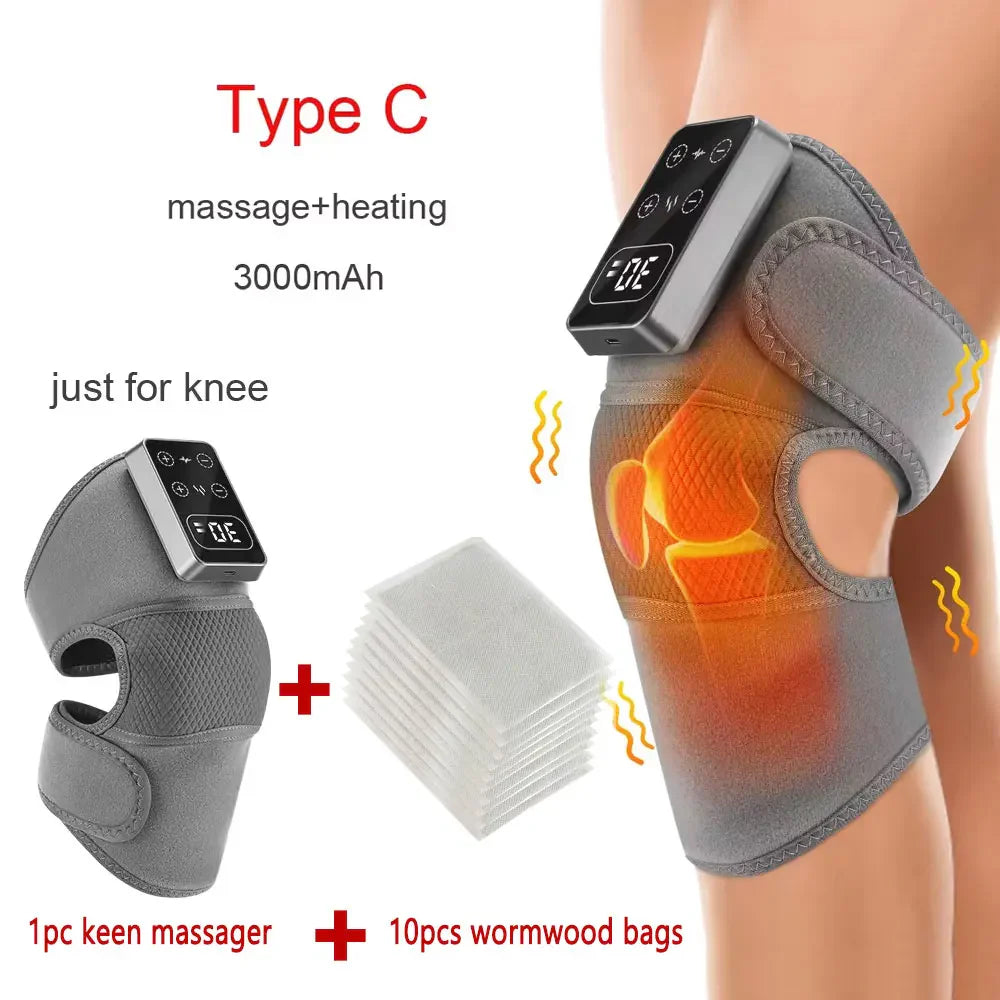 Electric Heated 3 in 1 Knee Massager Pain Relief