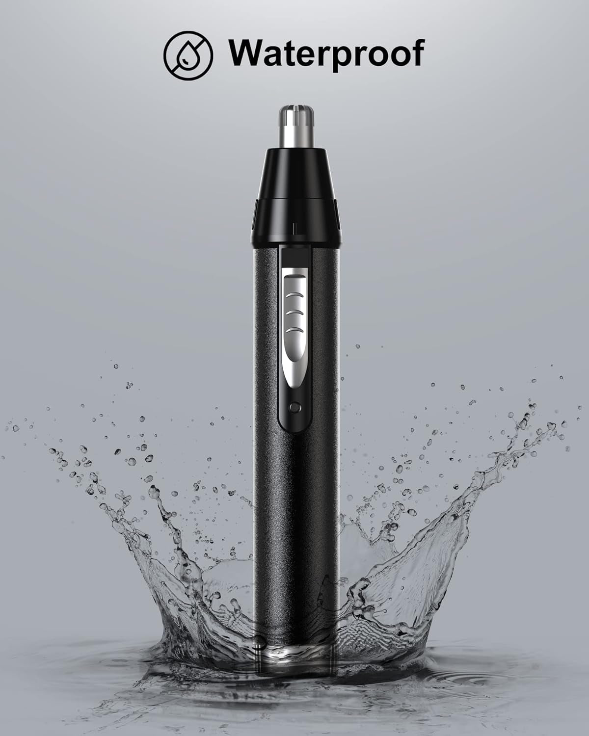 Nose Hair Trimmers for Men ，Nose Hair Trimmer Rechargeable -2023 Professional Painless Nose Clipper Ear & Facial Hair Trimmer-Ipx7 Waterproof Dual Edge Blades for Easy Cleansing