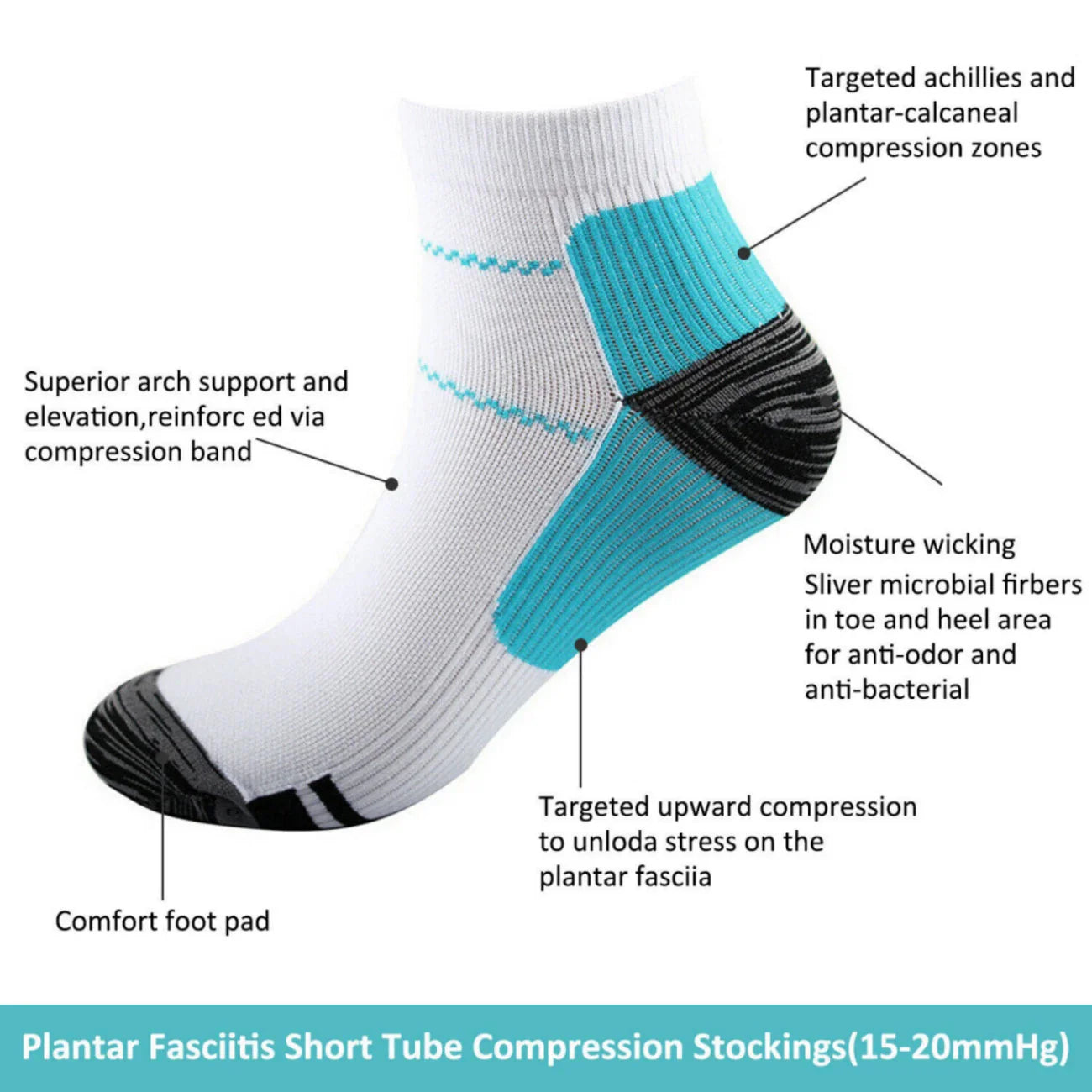 5 Pairs Compression Socks