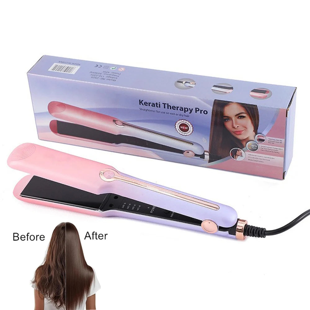 Hair Straightener Curler 3In1 Salon Styling Flat Iron
