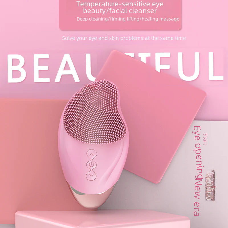 Wireless Electric Ultrasonic Silicone Facial Cleanser