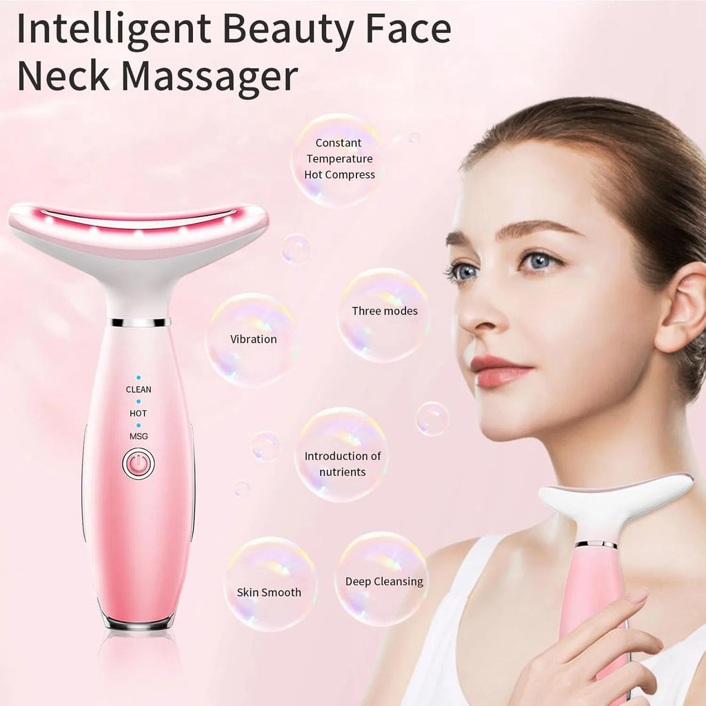 Neck & Face Massager Skin Care Tool 3-In-1