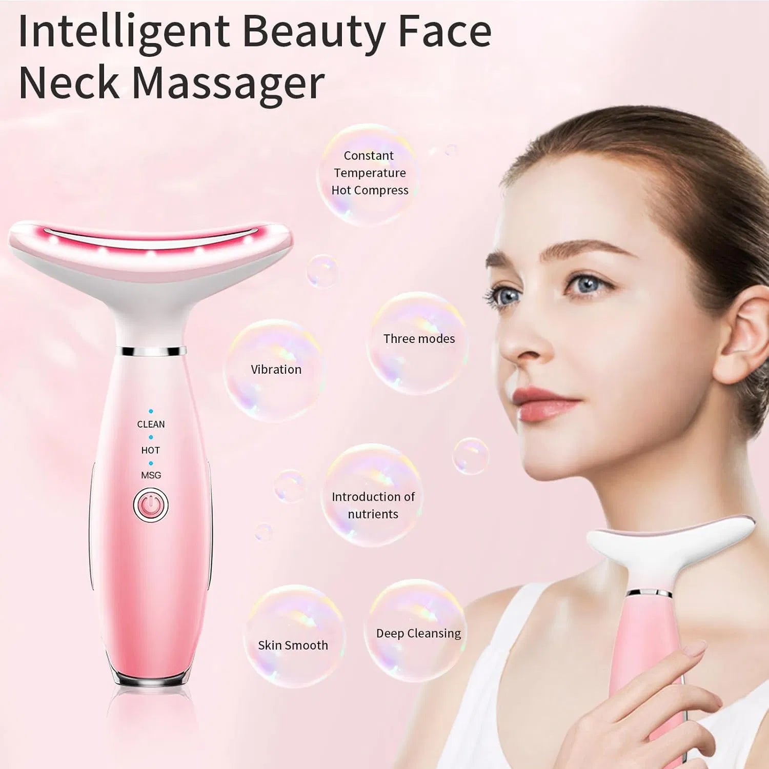 Neck & Face Massager Skin Care Tool 3-In-1