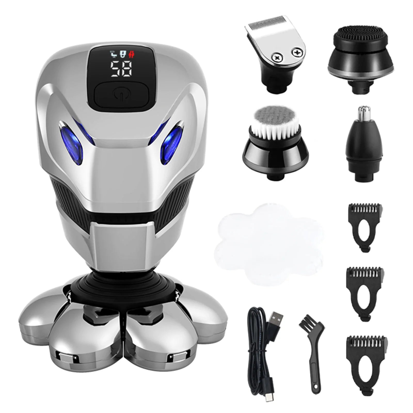 7D Cordless 5-in-1 Shaver Hair Trimmer