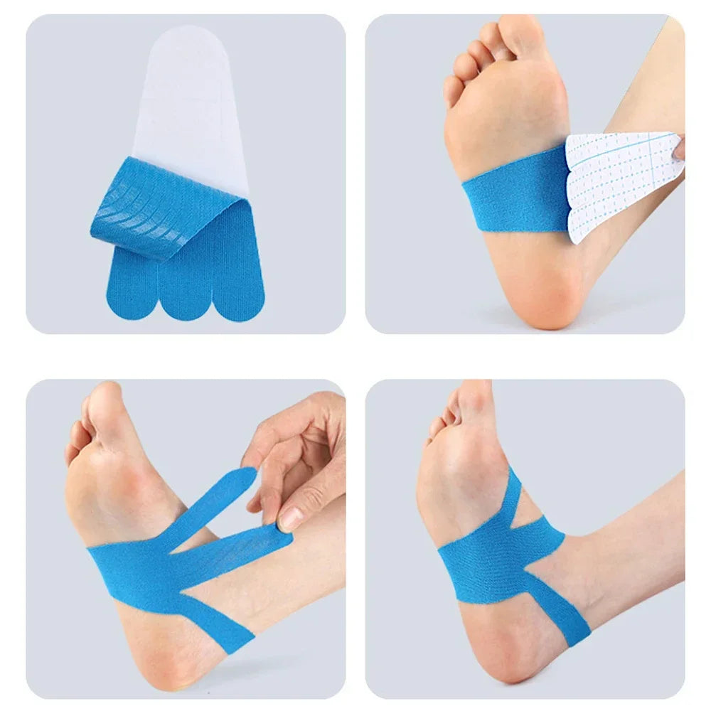 Black Waterproof Precut Kinesiology Tape