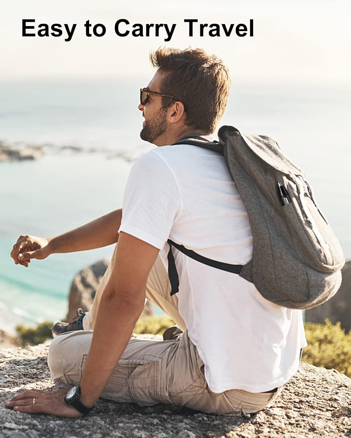 Nose Hair Trimmers for Men ，Nose Hair Trimmer Rechargeable -2023 Professional Painless Nose Clipper Ear & Facial Hair Trimmer-Ipx7 Waterproof Dual Edge Blades for Easy Cleansing