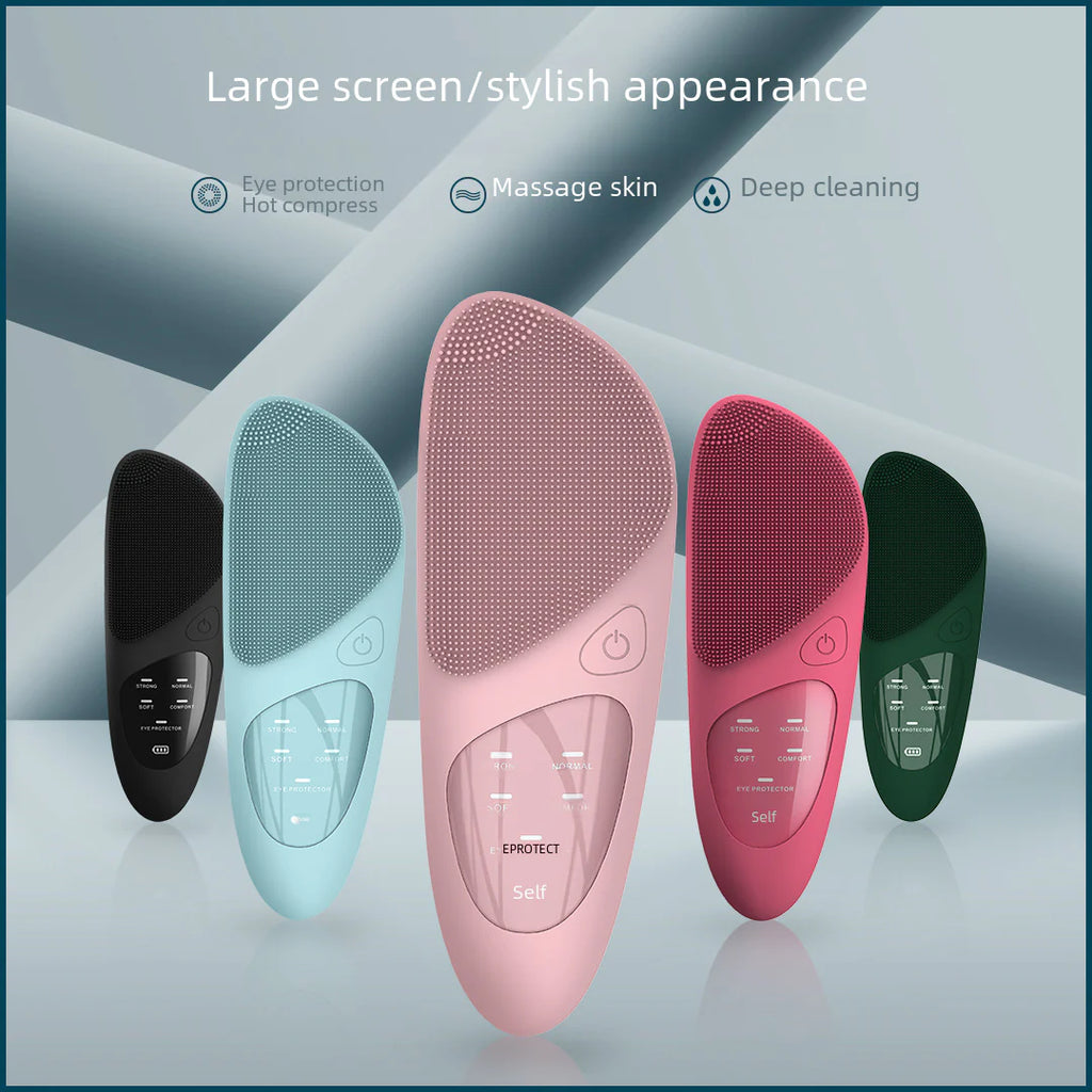 Wireless Electric Ultrasonic Silicone Facial Cleanser