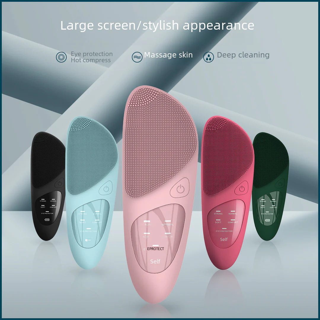 Wireless Electric Ultrasonic Silicone Facial Cleanser