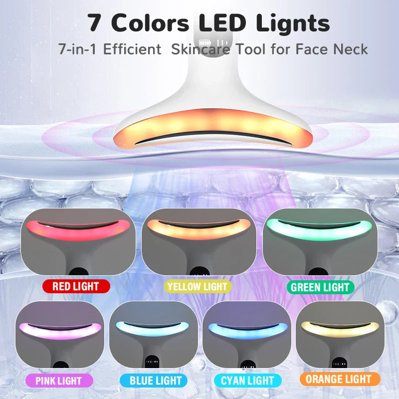 7Color Neck Face Massager for Skin Care