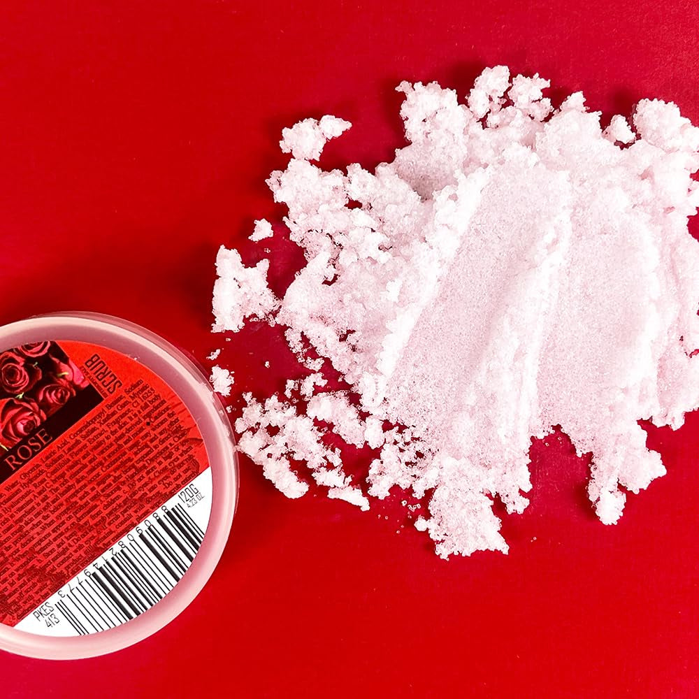 Estesophy Salt Scrub_Rose_Korean Salt Body Scrub, Salt Massge, Salt Soap, Body Care, Rose Salt Shower 4.2Oz (120G)