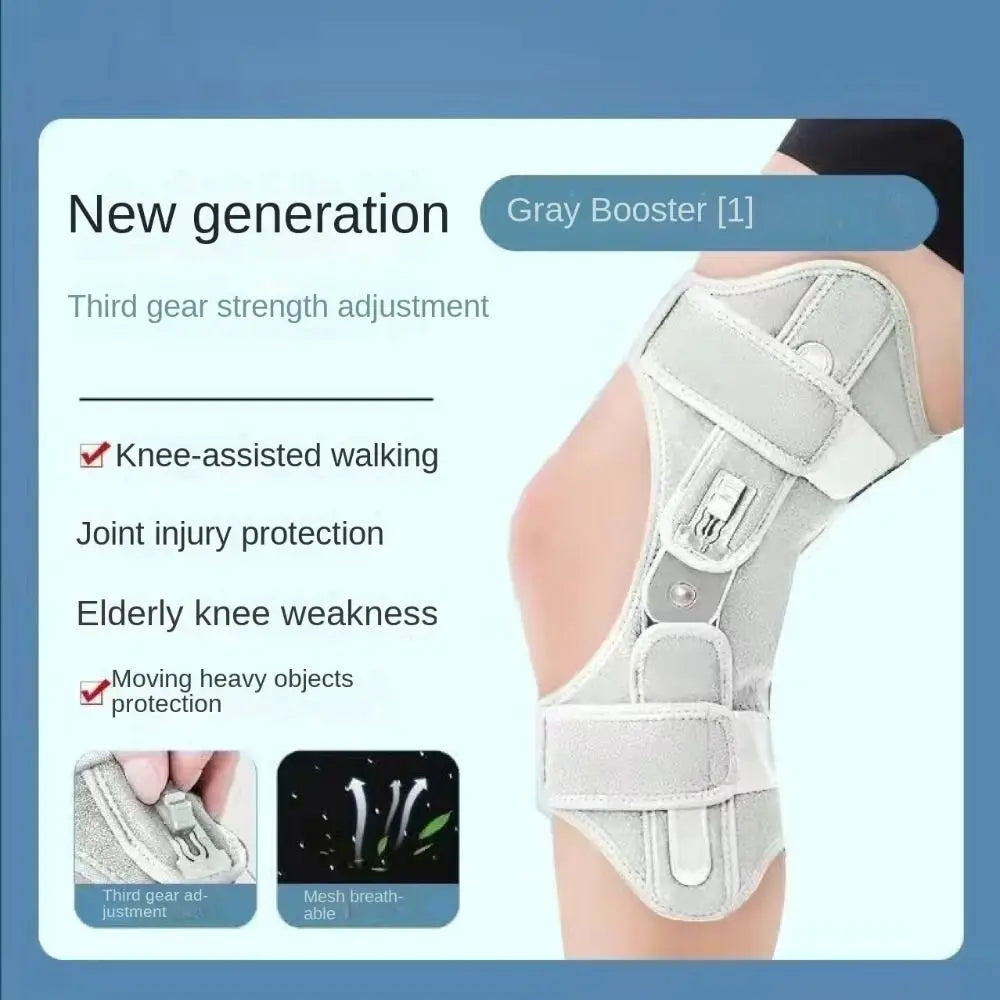 Gray Spring Force Knee Joint Support