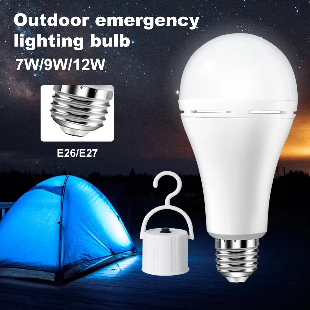 R70 LED Fast Charging Built-In Battery Emergency Light Lighting Bulb, Power -12W - Not Shipped on Weekends