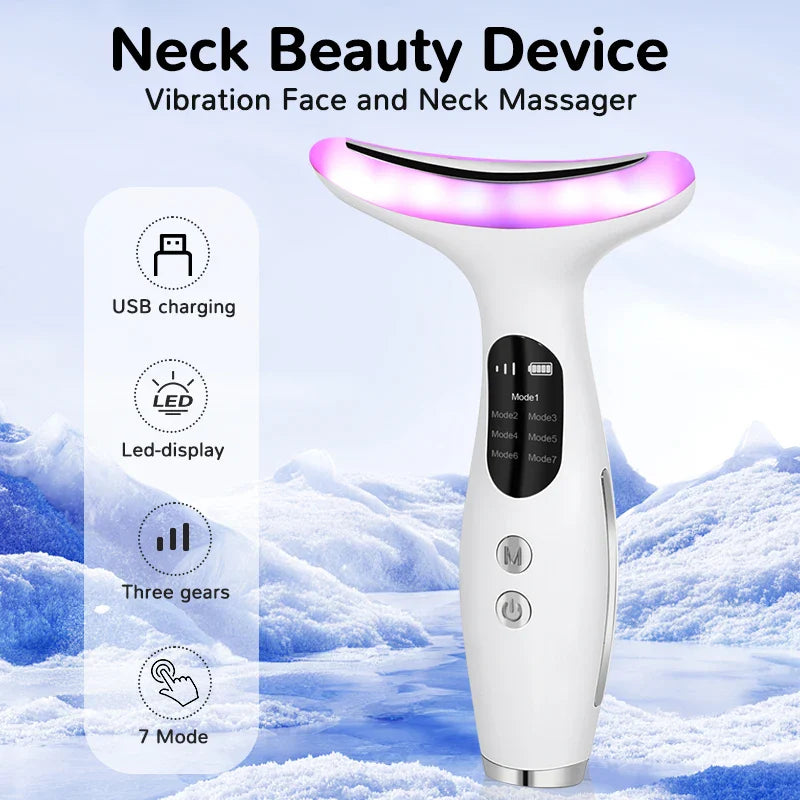 7Color Neck Face Massager for Skin Care