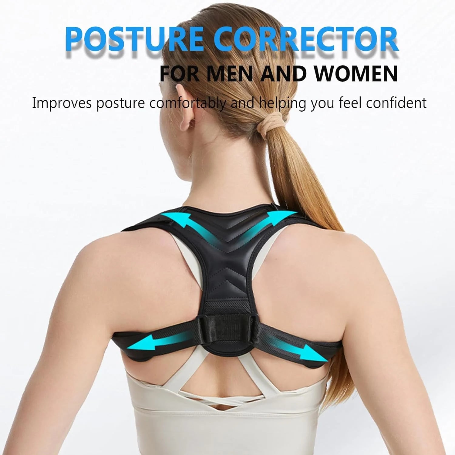 Posture Corrector Adjustable Back Brace for Women and Men