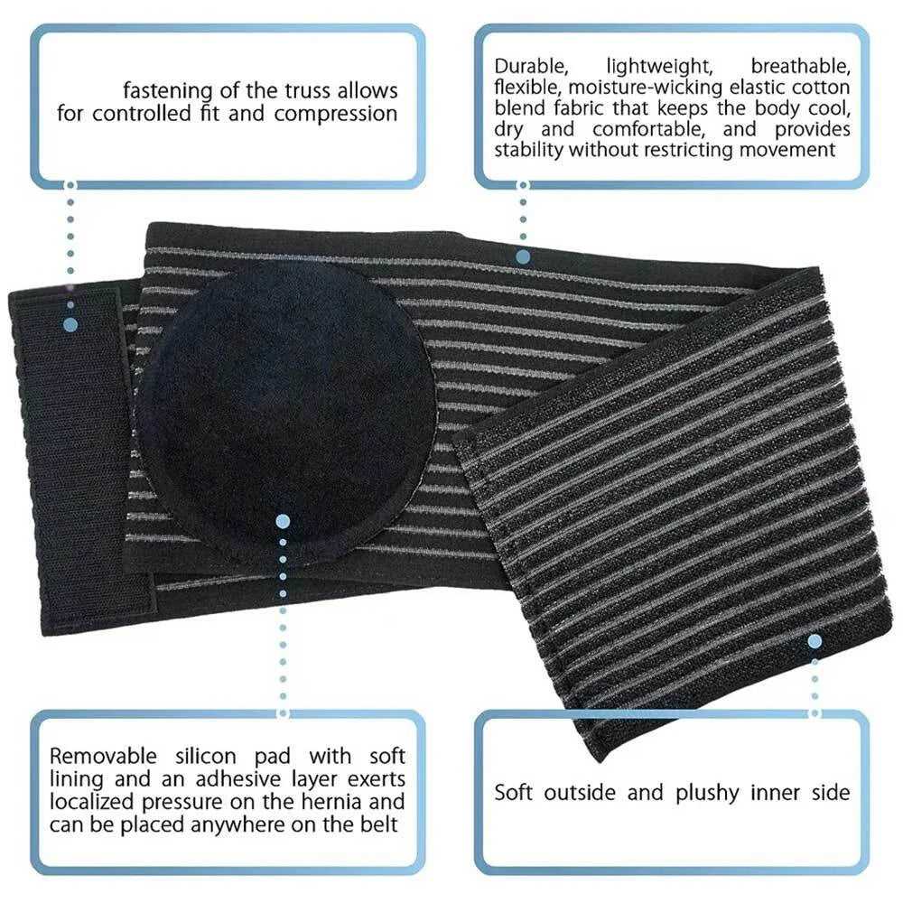 Umbilical Hernia Belt for Men and Women Abdominal Support