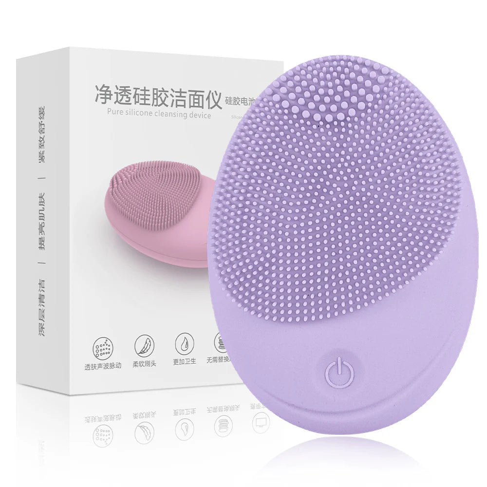 Wireless Electric Ultrasonic Silicone Facial Cleanser