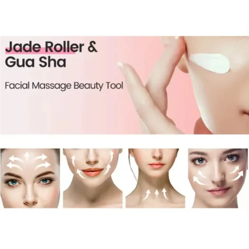 Gua Sha Board 2PCS Massage Stone for Facial Body Skincare